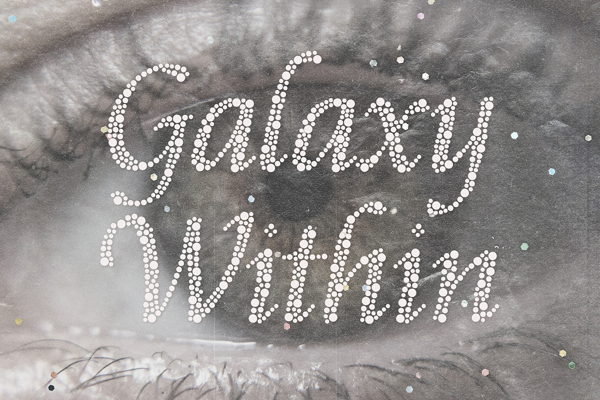 Soft Glow | Decorative Dots Font, a Handwritten Font by AnMark (Photo 5 of 11)