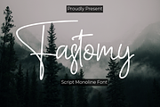 Fastomy Elegant Script Monoline, a Script Font by MC Creative
