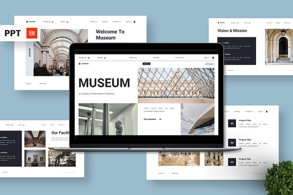 Museum - Art Gallery Powerpoint preview 7