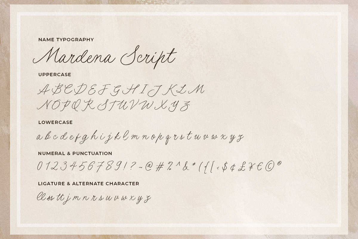 Mardena - Casual Handwritten Script, a Script Font by Sarid Ezra (Photo 12 of 12)