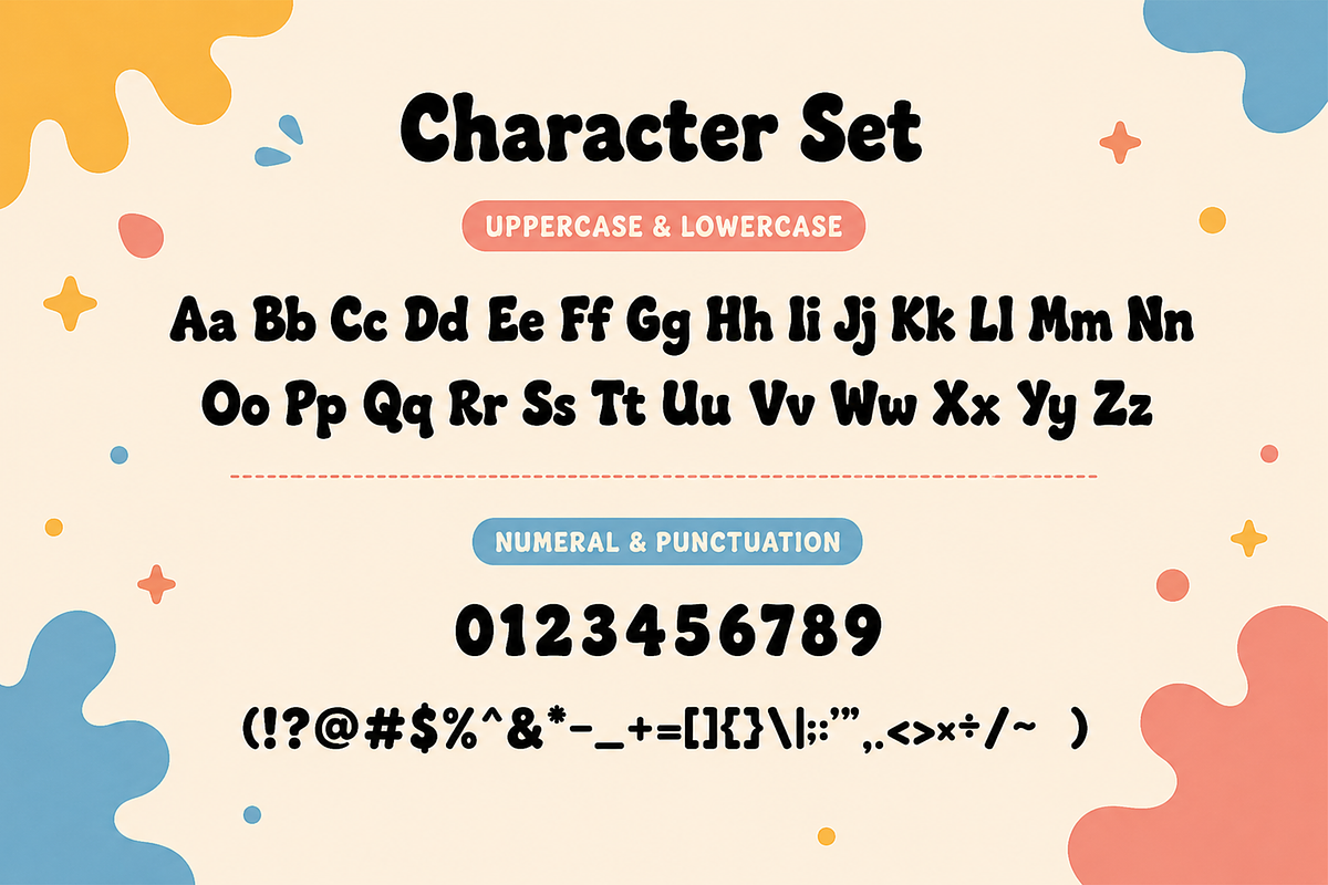 Popkin Splash - Modern Kids Font, a Handwritten Font by overlaytemplates (Photo 4 of 5)