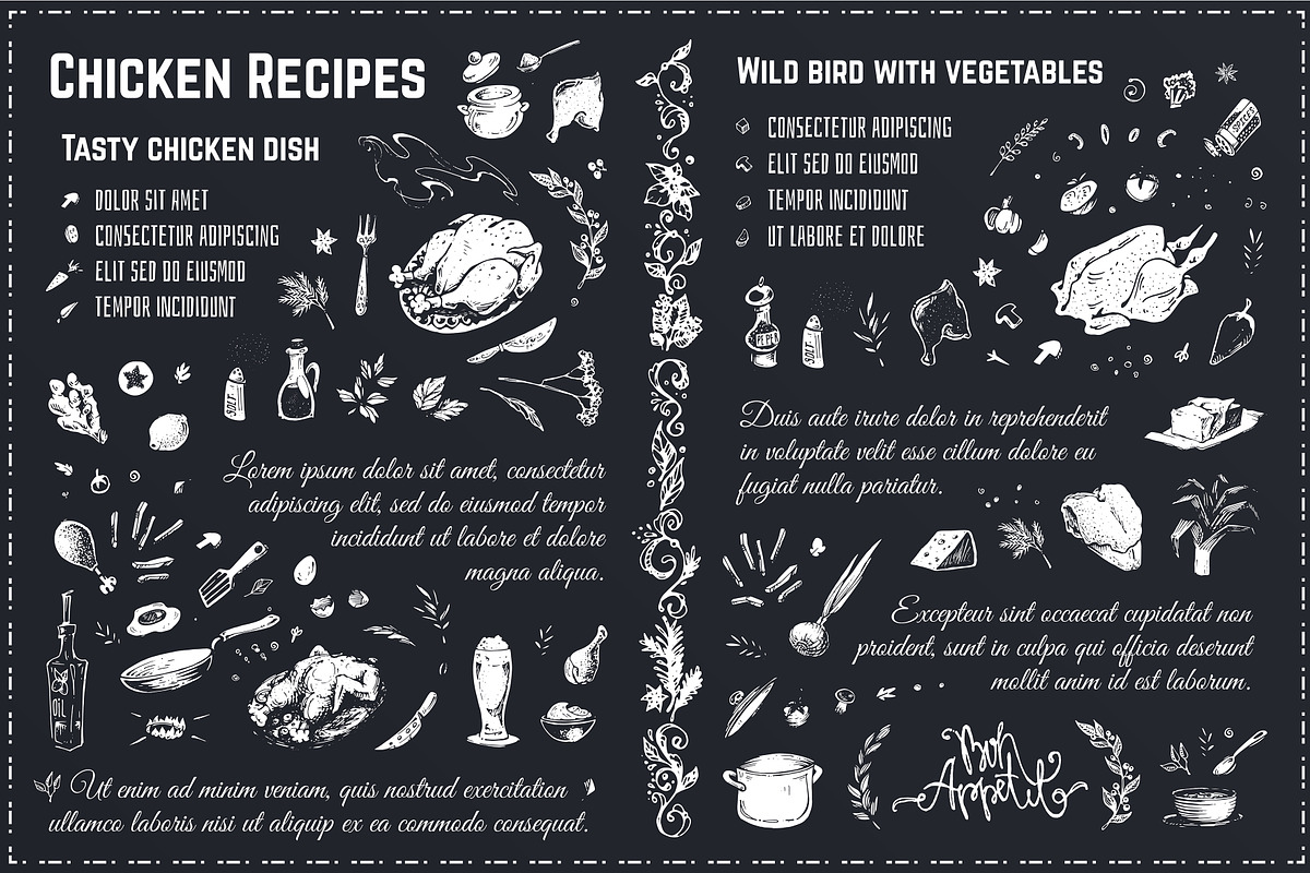 Hand-drawn Cooking and Food Icons, a Decorative Illustration by Margo Miller (Photo 14 of 48)
