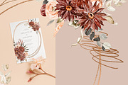 Burgundy Dahlia Fall Collection, an Illustration by Olga Koelsch (Thumbnail 7 of 16)