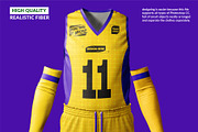 Basketball Kit Mockup, a Shirt Mockup by image touch (Thumbnail 3 of 5)