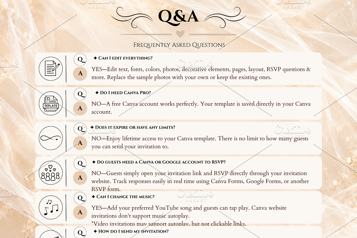 Wedding Website Template Editable, a Social Media Template by Digiteve (Photo 7 of 7)