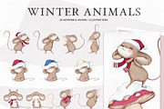 Fairy Christmas-Winter Illustrations, a Seasonal Illustration by Pretty Little Lines (Thumbnail 13 of 16)