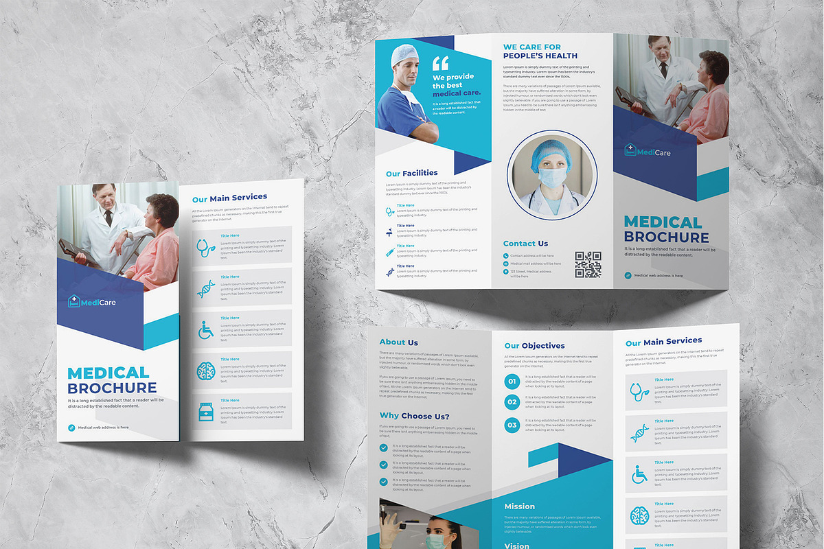 Medical Trifold Brochure Bundle, a Brochure Template by Uiparvin (Photo 4 of 4)