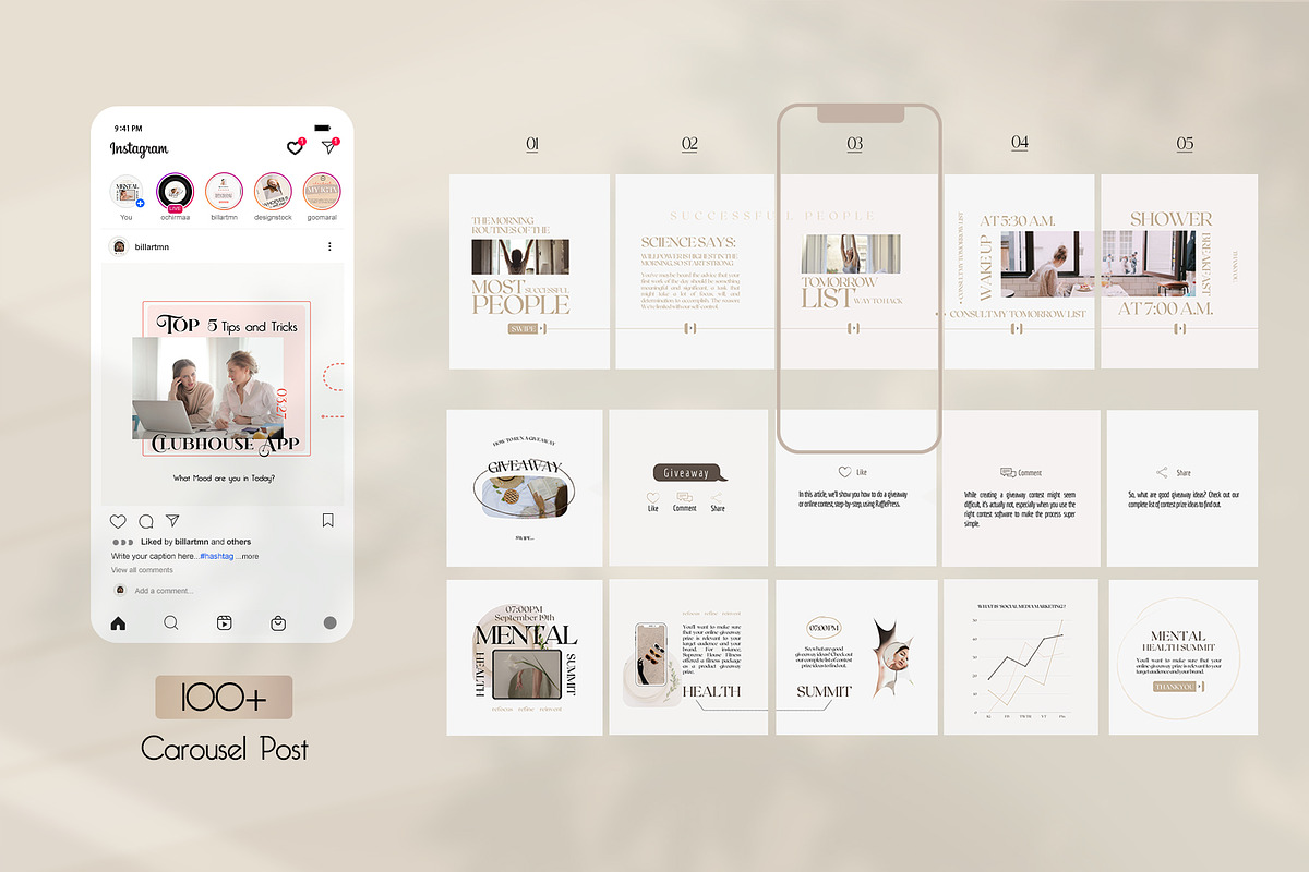 1050+ Insta Coach CANVA BUNDLE, a Social Media Template by goodesign (Photo 15 of 17)