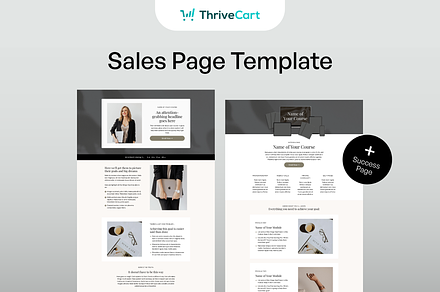 ThriveCart Sales Page Template, a Landing Page Template by Pixel & Flow