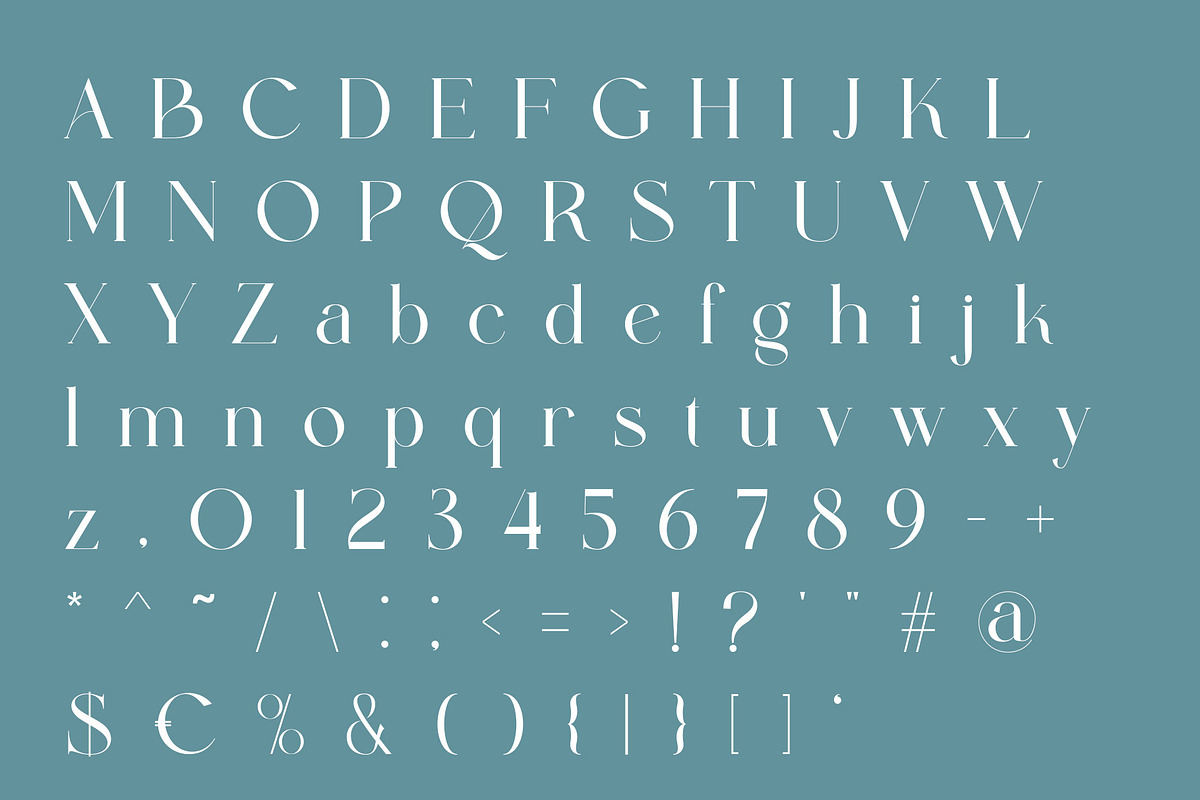 Megina Elegant Serif Typeface, a Serif Font by Alfinart (Photo 8 of 10)