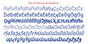 Galexica, a Sans Serif Font by Ingrimayne Type (Thumbnail 9 of 9)