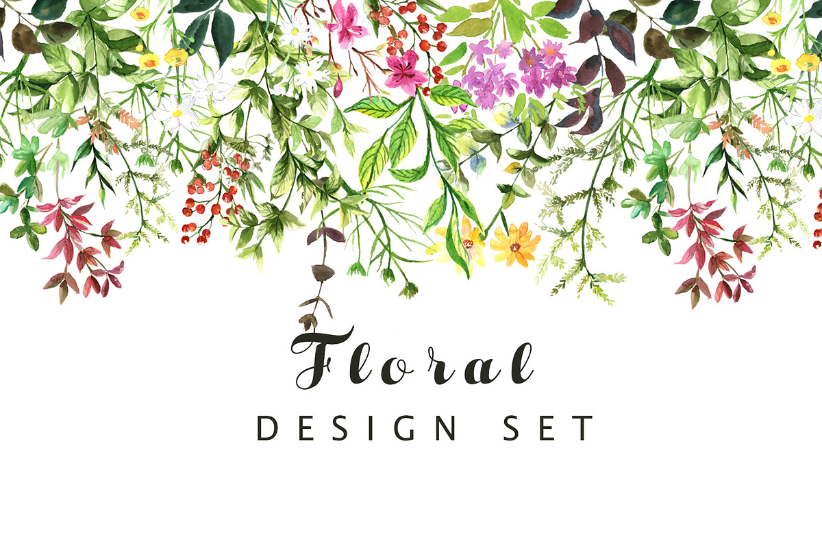Watercolor Flower Set - Wild Flower, an Illustration by Pixavics (Photo 10 of 10)