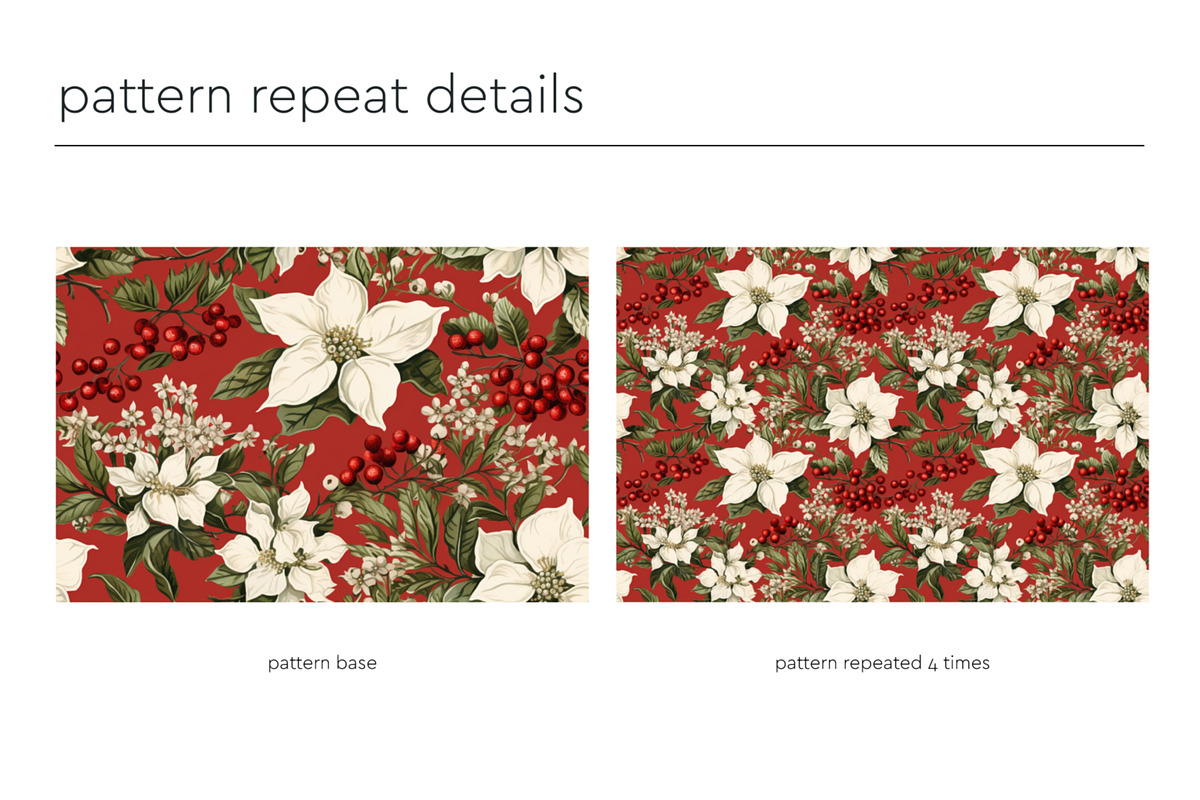 Christmas Patterns & Motifs, a Pattern Graphic by PREMIUMVECTOR (Photo 4 of 8)