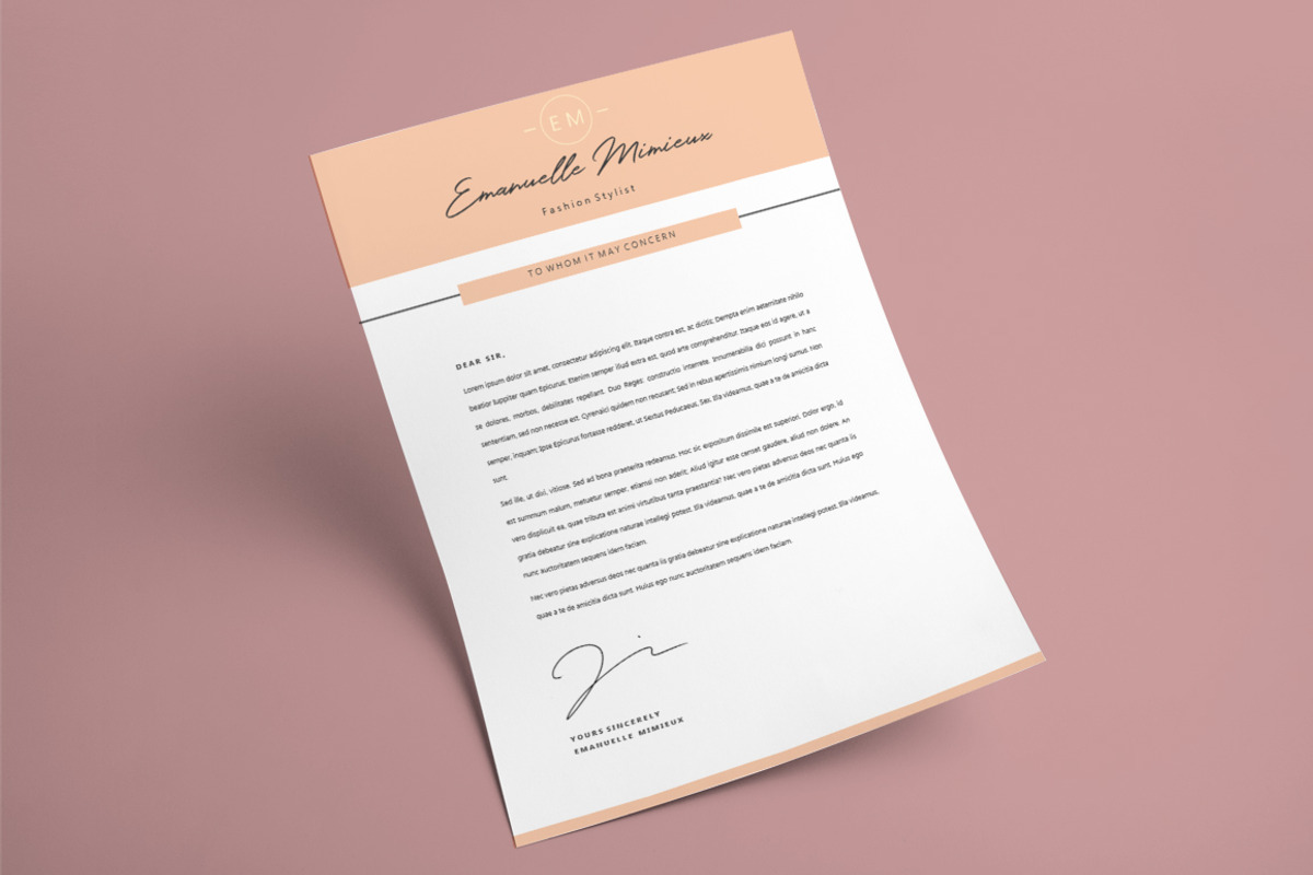 Clean Elegant Resume Template, a Resume Template by Rustype (Photo 3 of 6)