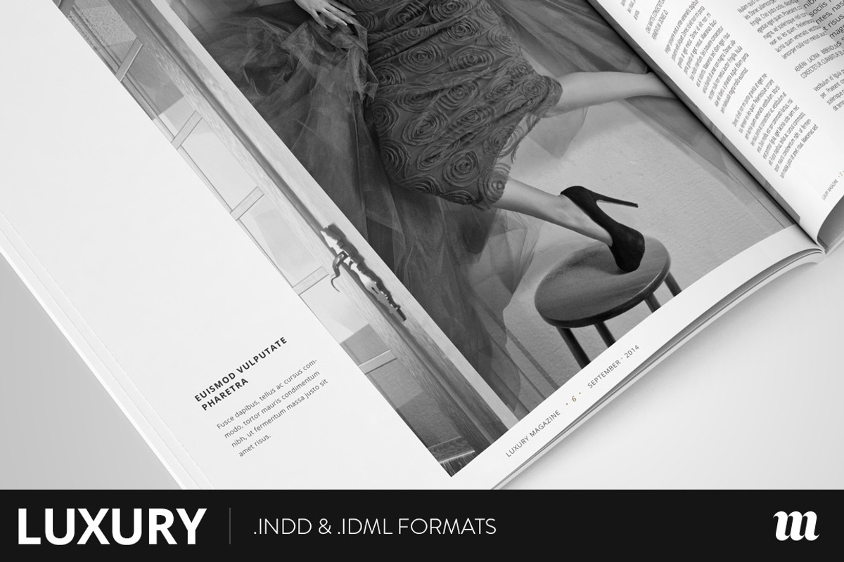 Luxury Magazine InDesign Template, a Magazine Template by Mate Toth (Photo 4 of 5)