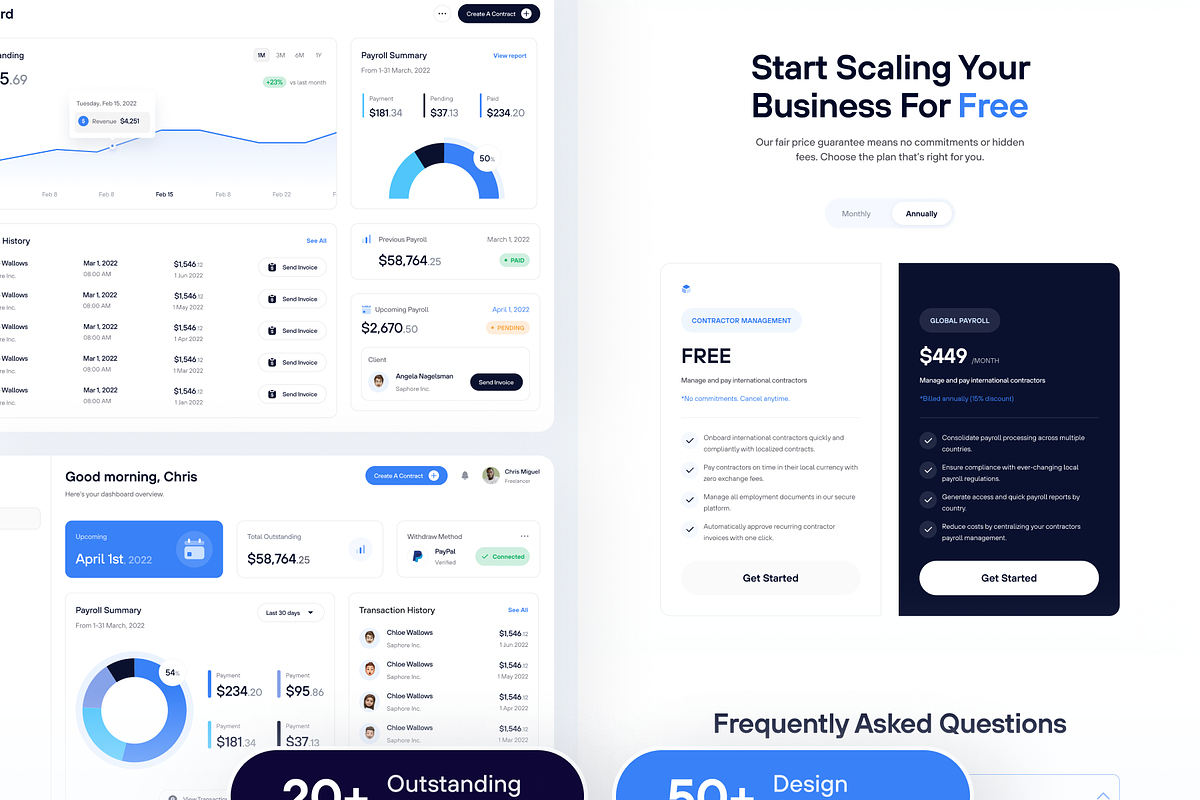 Payrole - Payroll Management UI kit, an UI Kit Template by dhuhacreative (Photo 7 of 8)