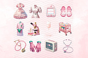 Healthcare Medical Elements Clipart, a Healthcare Illustration by Coral Beauty (Thumbnail 2 of 4)