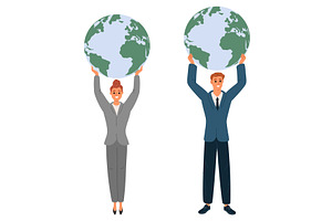 Businessman and businesswoman, a Person Illustration by Vectorbuum