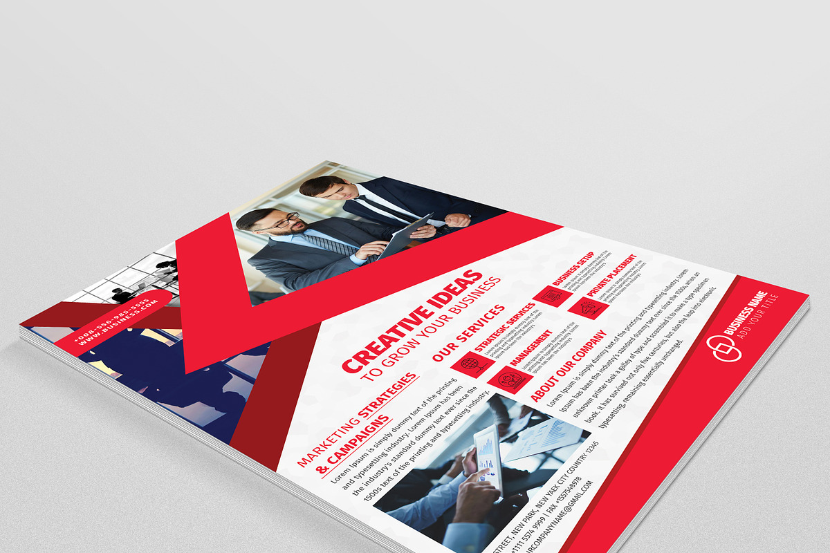 Creative Business Flyer Template PSD, a Flyer Template by Madhabi Studio (Photo 2 of 3)