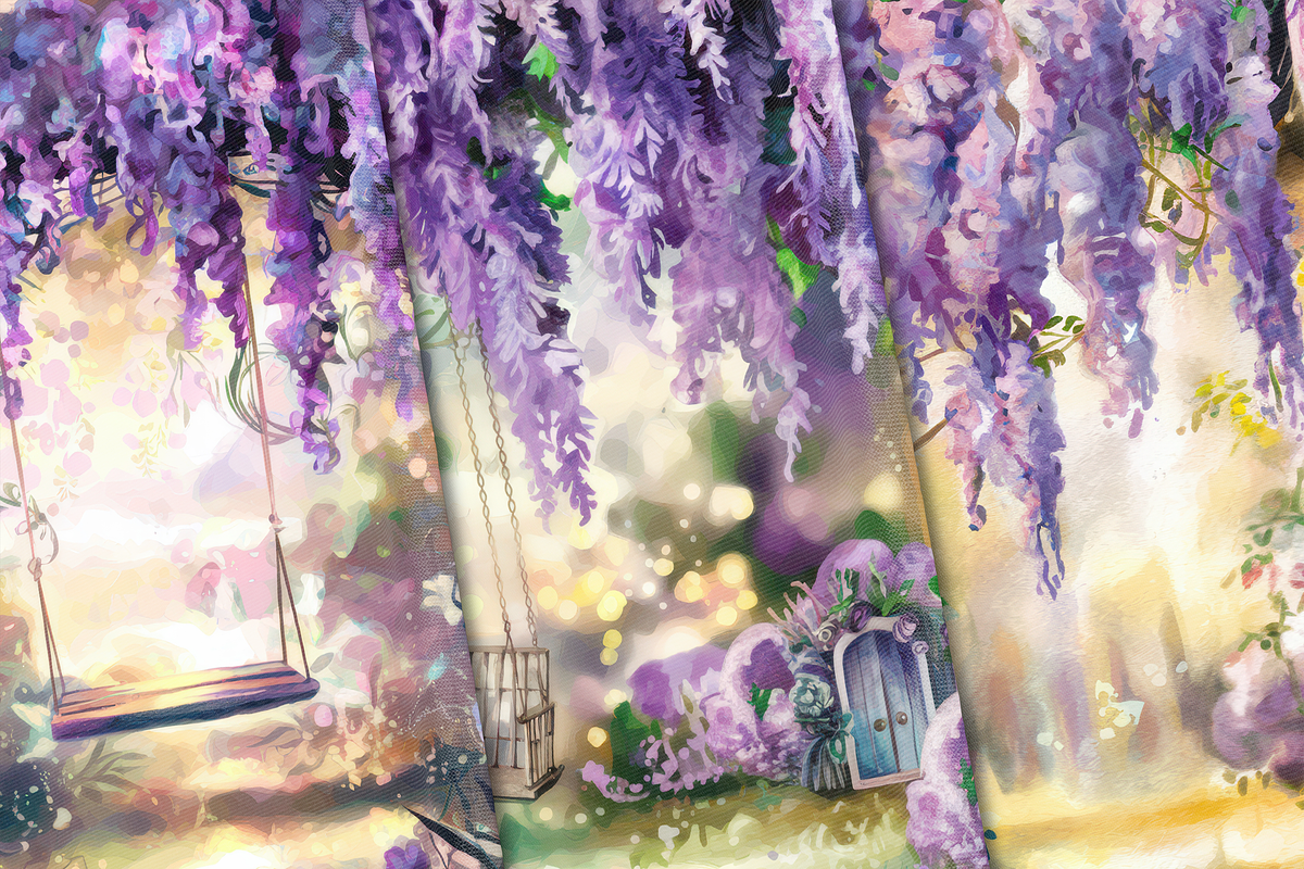 Enchanted Wisteria, a Background Graphic by Curve Design (Photo 4 of 7)