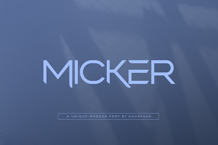 Micker, a Sans Serif Font by khurasan