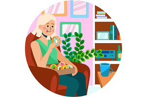 Woman eating donuts food dessert, a Person Illustration by vectorpointstudio