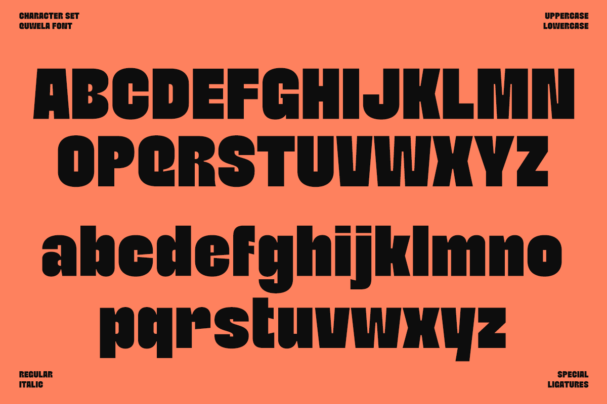 Bold Sans Serif - Quwela, a Sans Serif Font by RagamKata (Photo 6 of 11)
