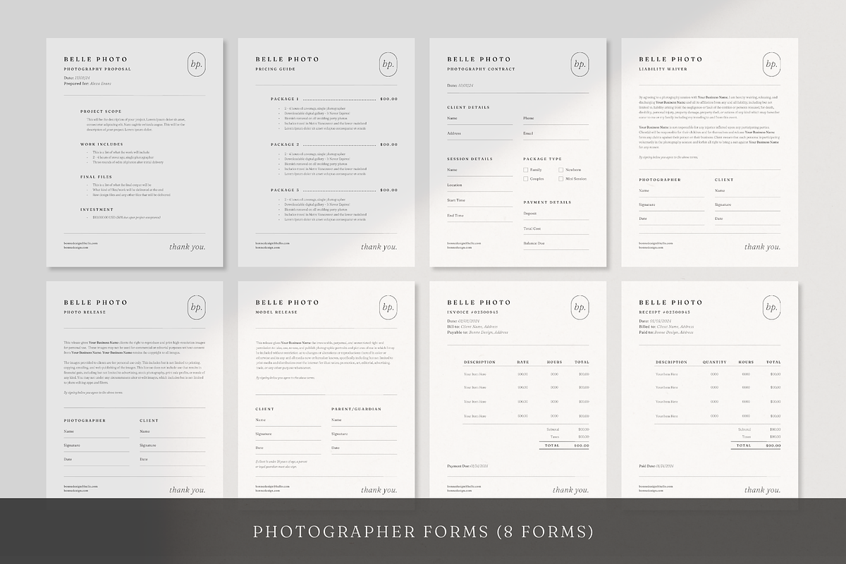 Photographer Template Bundle Canva, a Marketing Template by frommakertomaker (Photo 4 of 10)