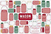 Christmas Jar Vectors & Clipart, an Illustration by Amanda Ilkov (Thumbnail 1 of 4)