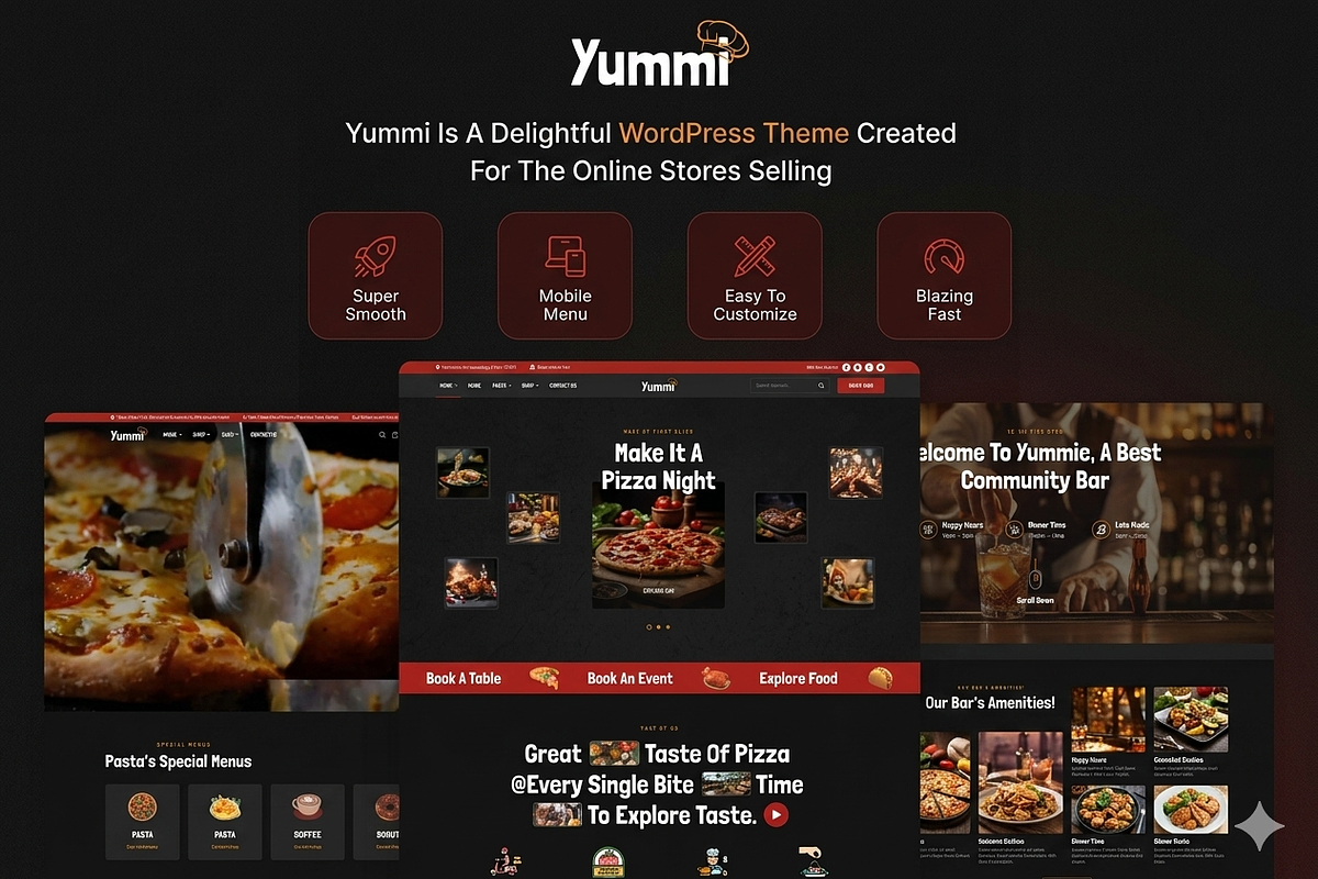 Yummi - Restaurant WordPress Theme, a WordPress Template by ThemesRain (Photo 2 of 3)