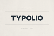 Typolio – Bold Display Font, a Sans Serif Font by Only Fonts (Thumbnail 1 of 11)
