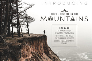 Stonage - Handwritten Font Family