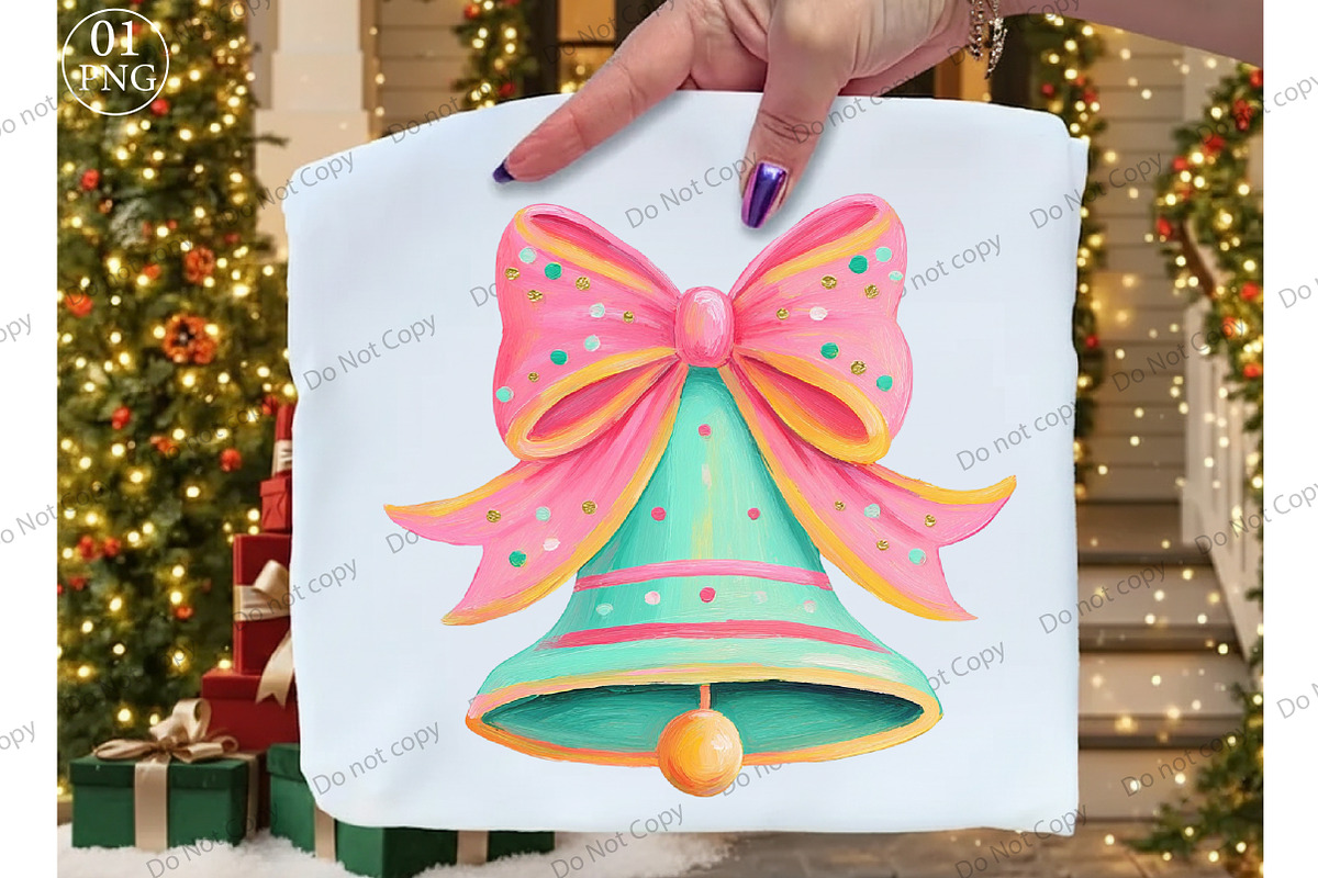Coquette Christmas Bell Png, an Illustration by Libby Wishes (Photo 1 of 8)