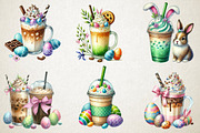 Easter Coffee Clipart Bundle, a Work Illustration by OK Design (Thumbnail 2 of 3)