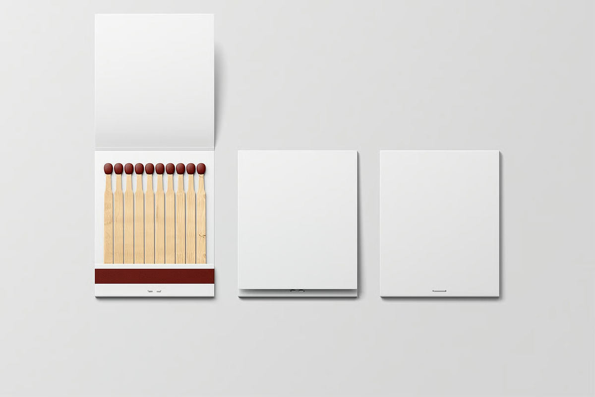 Matchbook Mockup, a Household Mockup by zpackcreative (Photo 3 of 4)