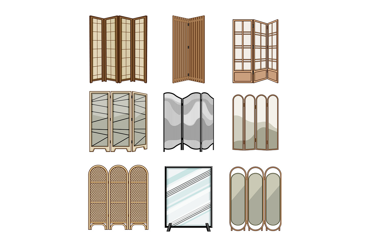 Collection of modern room dividers, an Object Graphic by pikepicture (Photo 1 of 3)