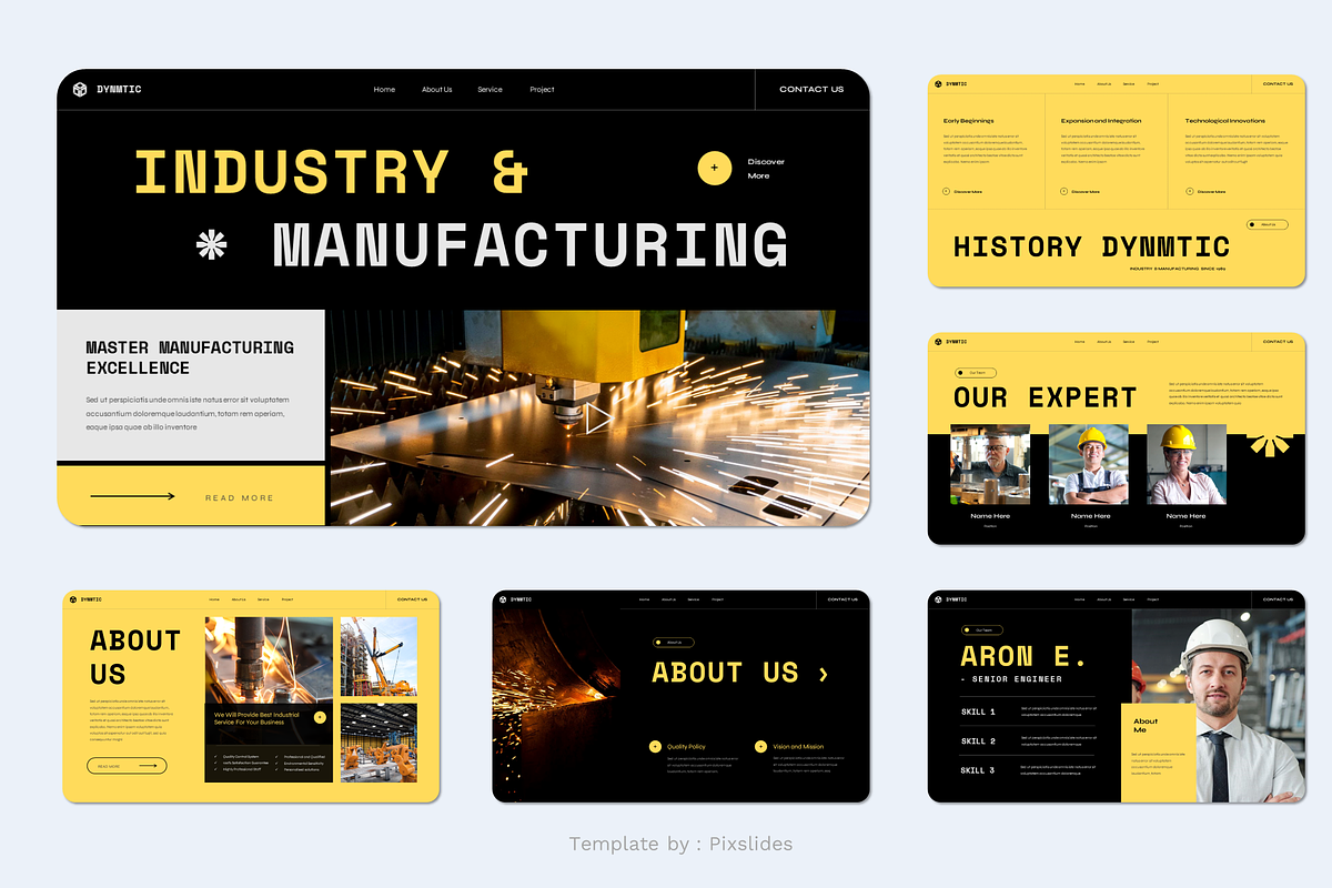 Industry & Manufacturing PowerPoint, a Presentation Template by Pixslides (Photo 2 of 7)