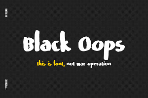 BLACK OOPS