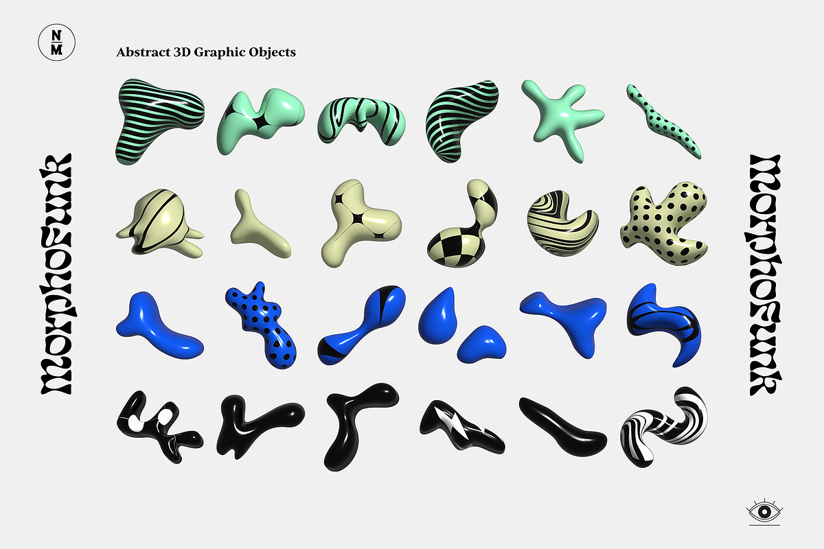 MorphoFunk – Abstract 3D Graphics, an Object Graphic by Neatly Made Studio (Photo 4 of 10)