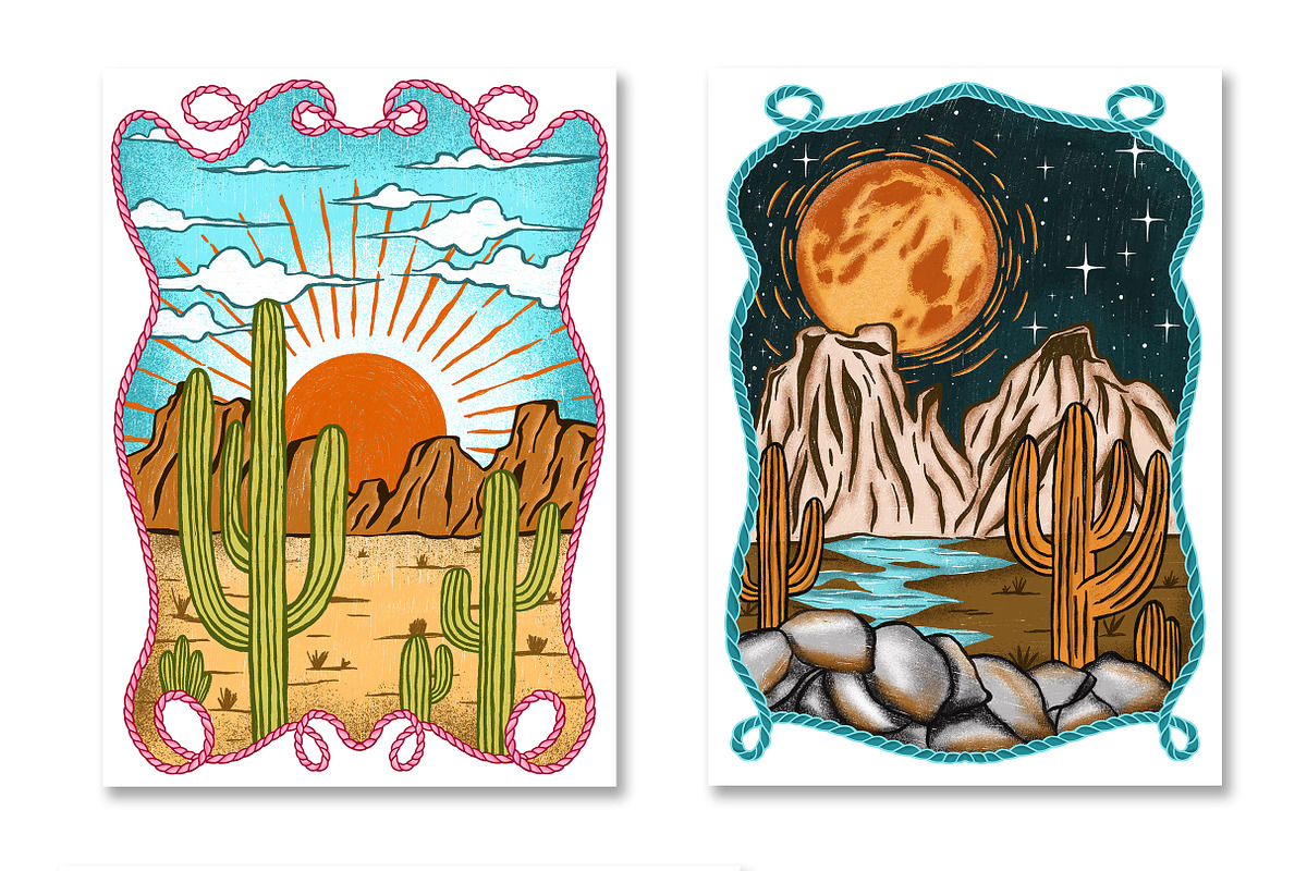 Cowgirl wild west graphic, a Person Illustration by Yelloo Fish (Photo 22 of 29)
