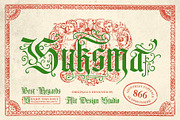 Signtelly Typeface, a Blackletter Font by alit design (Thumbnail 20 of 20)
