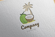 Beach coconut logo template, a Branding & Logo Template by Medianeka (Thumbnail 3 of 3)