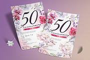 Orchid Anniversary Invitation, an Invitation Template by Aarley Kaiven (Thumbnail 2 of 2)