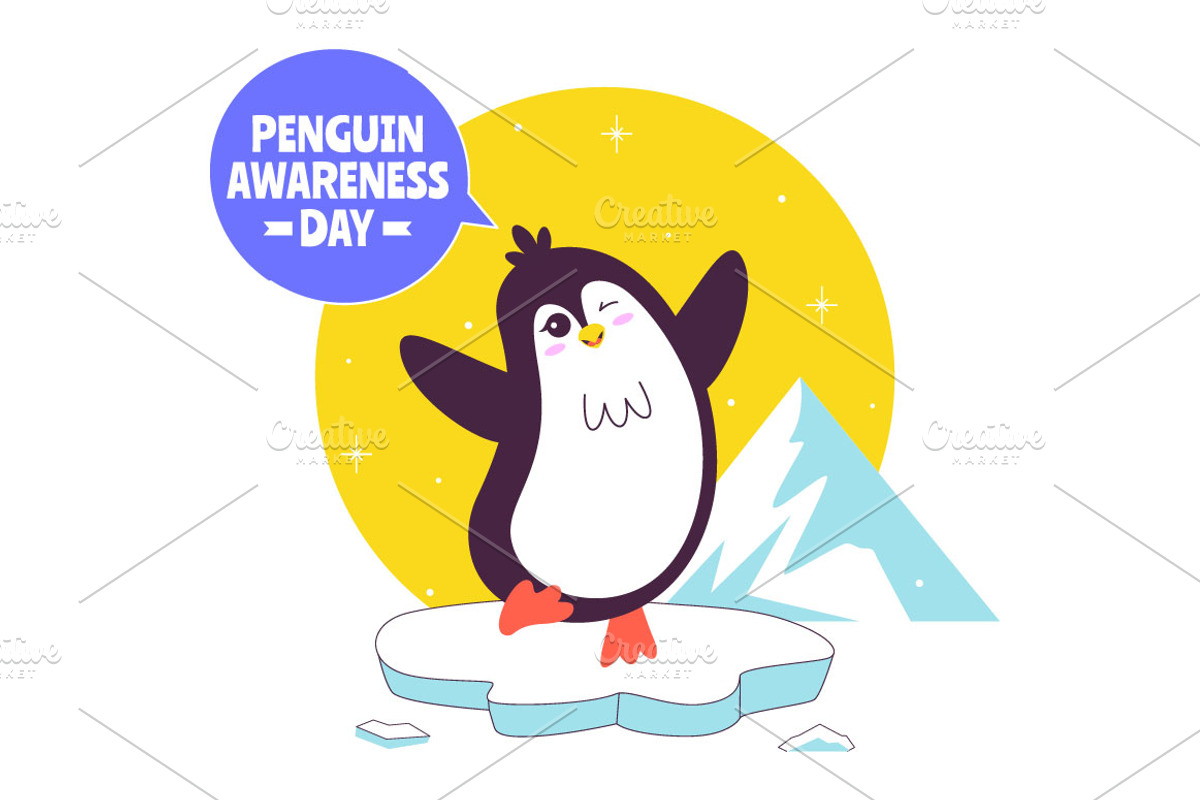 11 Penguin Awareness Day, an Animal Illustration by denayunebgt (Photo 5 of 5)