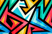 Graffiti geometric pattern pack, a Pattern Graphic by Gudiny (Thumbnail 7 of 13)