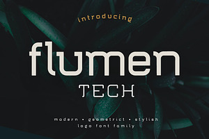 Flumen Tech Logo Font