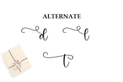 Present Simple | Script Font, a Handwritten Font by Scratchones (Thumbnail 8 of 9)