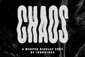 CHAOS - A Warped Display Font