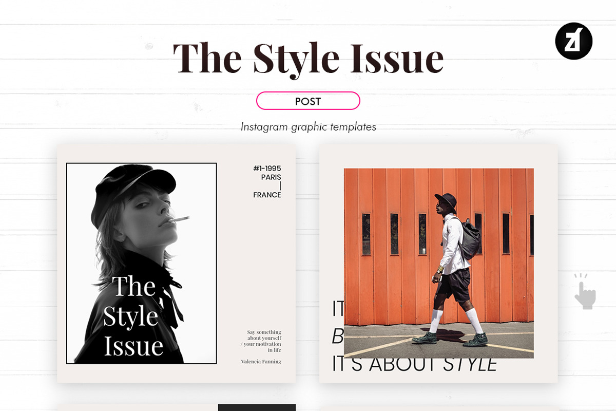 The style issue social media graphic, a Social Media Template by Chanut is industries (Photo 2 of 8)