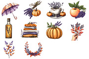 Lavender Fall Clipart, an Illustration by Dream Creation (Thumbnail 4 of 4)